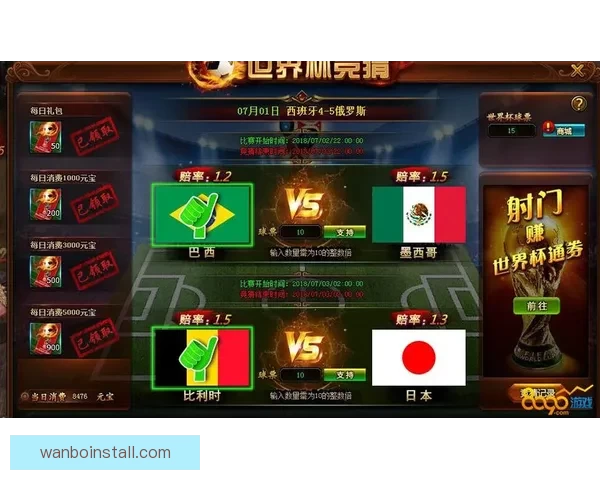 世界杯竞猜盘口分析与预测技巧 轻松把握赛前投注机会